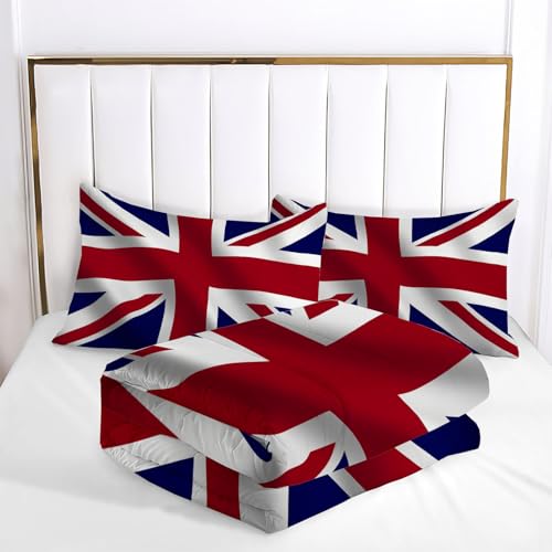 Couette d'été 260x230cm Union Jack en microfibres