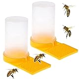 2 Stück Bienen Wasser Feeder Bienen Eingang Feeder Bienenstock Wasserspender Futtergeräte für Bienen Wasserspender, für Imker, Imker Ausrüstung Zubehör, Kunststoff Imkereibedarf