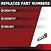 FEXON Driver Seat Switch Bezel Seat Track Cover Trim Compatible with Chevrolet Chevy Traverse for GMC Acadia for Buick Enclave 2009-2017 Replaces 25941769 (Black)