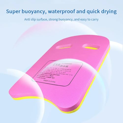 Image of Leosportz Kick Board for Swimming Kids | Swimming Kickboard for Adults Sports Training | Aid Pool Kick Board U Design High Buoyancy Float Swim Train Equipment with Integrated Hole Handle (Blue-yellow)