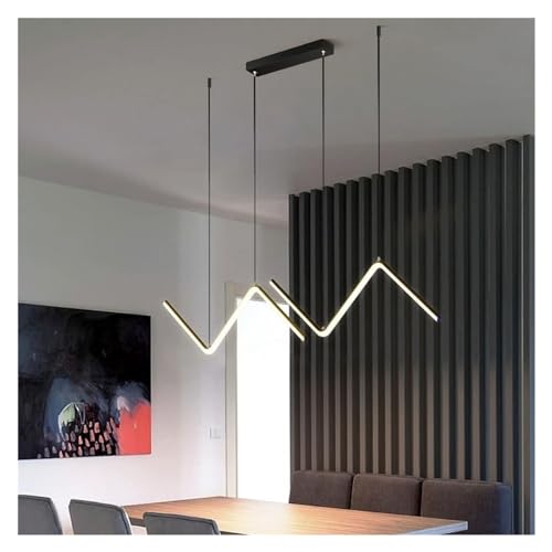 Internal Wall Lights Modern LED Hanging Wire Black Gold Pendants Lamp Tubular Chandelier Kitchen Island Restaurant Kitchen Lights