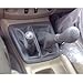 Gear Handle Manual Gear Shift Knob Boot Cover Gaiter Lever Shifter Handle Stick For Toyota Hilux For Fortuner MK6 MK7 2011-2014 4WD (Color : Black)