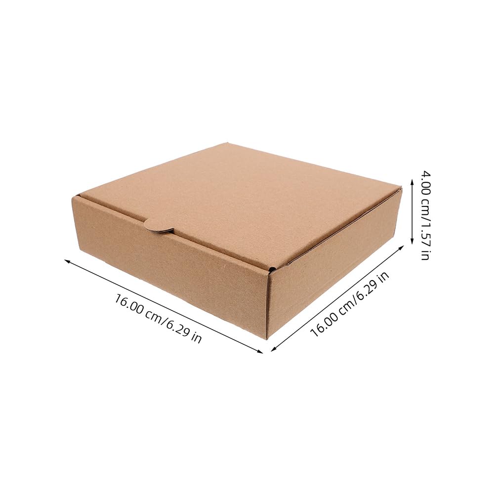 UKCOCO 20 Stück Kleiner Pizzakartons Aus Karton: 16 × 16 × 4cm Mini-Pizzaschachtel Für 4-5inch Pizza Kuchen Kekse - Partys Und Gastgeschenke
