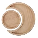 Plateaux pour la décoration - apparence conçue de lune et de ronde, est plein de l'art, plateau de rangement