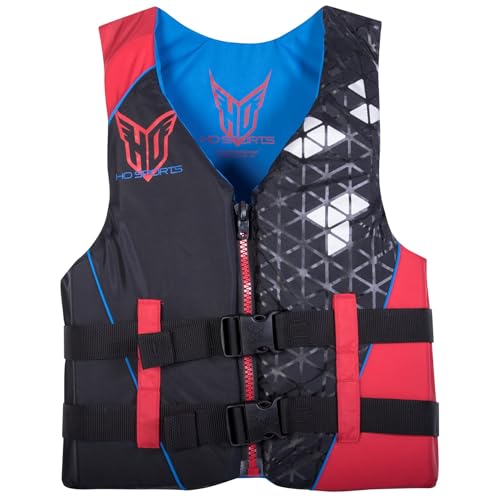 HO Sports 2019 Mens Infinite Ski Wakeboard Wakesurf Vest Jacket Black/Red 5XL