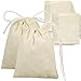 OOTSR 20 sacchetti in cotone con coulisse, 20 x 25 cm, riutilizzabili in cotone, per caffè, tè, zuppa, salsa, brodo di erbe, sacchetti in mussola per la casa e la cucina (20 x 25 cm)