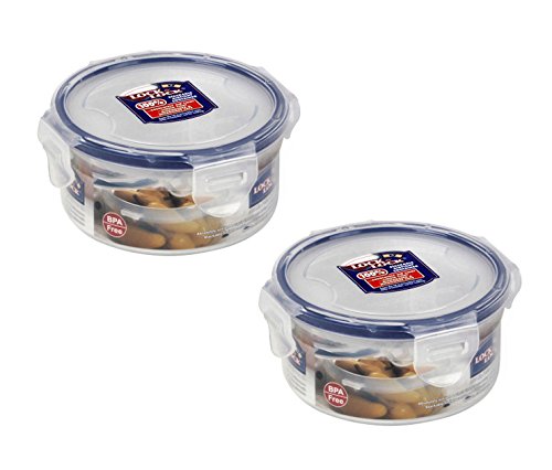 2 X Lock & Lock Round Food Container 300ml(10.1oz)