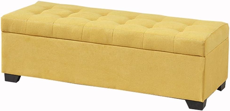 Pouf repose-pieds en tissu de lin de style scandinave