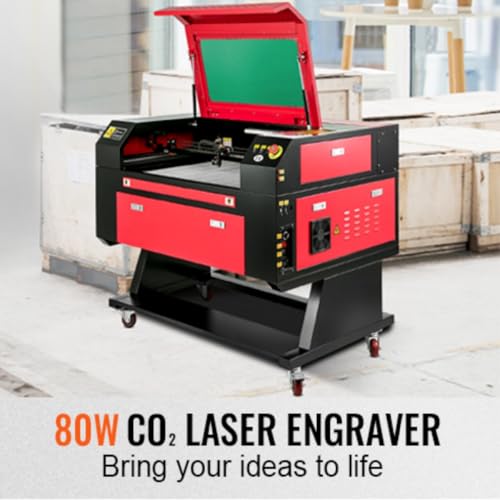 PEIXU 80 W CO2-lasergraveermachine voor laserprinters, 700 x 500 mm, met Rdworks en ruis, systeem en USB 2.0-aansluiting, geschikt voor het snijden van hout en leer - Afbeelding 3