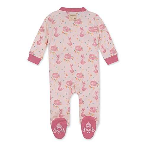 Image of Burt's Bees Baby unisex-baby Sleep & Play, Organic One-piece Romper-jumpsuit Pj, Zip Front Footed Pajama