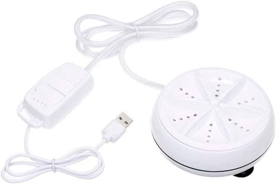 Dubai Gallery 3-In-1 Portable Mini Washing Machine Rotating Turbine Washer 0.31 Kg Ne-Cin116 White