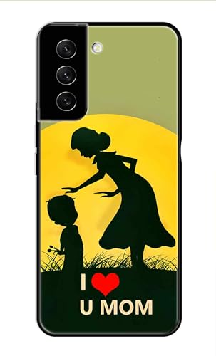Image of Metal TPU Printed Back Cover for Samsung Galaxy S22 5G (Love U Mom) 360 Degree Protection | Camera Protection -25092024(AR)