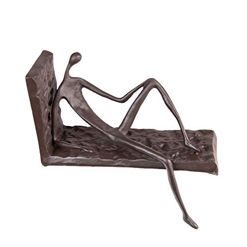 Danya B. Moderne Buchstütze aus Metall, robust, rutschfest, dekorativ, aus Gusseisen Cover