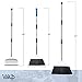 Valup Broom and Dustpan Set - Sturdy Long Handled Broom Dustpan Combo - Durable Kitchen, Lobby or Office Broom and Dust Pan Brush - Perfect Cleaning with Great Edge and Self Cleaning Bristles