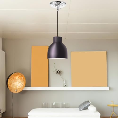 Placa de montaje cromada para lámpara de araña y soporte de techo para luminarias 7