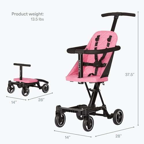 image for Dream On Me Coast Rider Travel Stroller, Lightweight & Compact Baby St