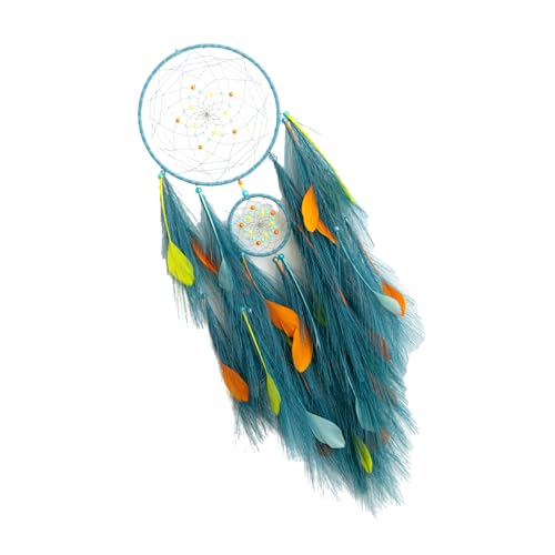 Herbe de la pampa décorative avec perles colorées tissées, attrape-rêves, décoration murale à suspendre pour la maison