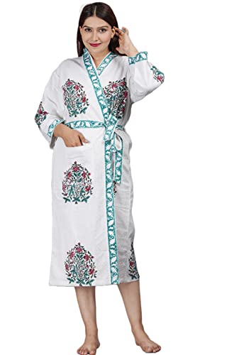 Couverture longue maillot de bain en coton gaufré contre le froid du spa