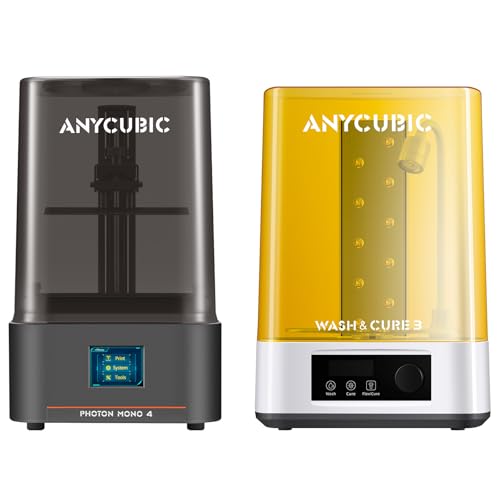 ANYCUBIC Photon Mono 4 and Wash & Cure 3.0, Resin 3D Printer Bundle