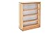 Rev-A-Shelf Wood Base Filler Stainless Steel Pull Out w/Shelves for New Kitchen Applications, Natural Maple