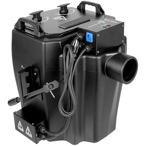 LIAPDG 6000w Dry Ice Fog Machine, 110V Portable Low Lying Fog Machine Dry Ice Blasting Machine Outdoor Ground Fog Machine Black Indoor Ice Fog Machine 2152.78ft² for Large Performances, Parties Cover