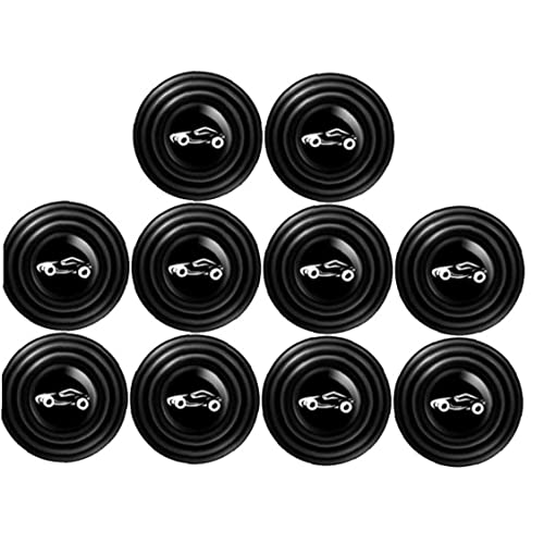UIEHBCV Car 10pcs Universal Car Door Protection Sticker Anti-Collision Silicone Car Door Pad Accessories Soundproof Buffer Gasket, Black, 2.8 cm