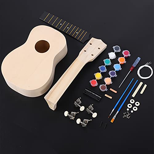 Kit ukulélé bricolage 21 pouces, kit ukulélé bricolage 21 pouces Instrument en bois à peindre à la main à 4 cordes pour… - Les Beatles, Paul McCartney, John Lennon, RIngo Starr, George Harrison Kit ukulélé bricolage 21 pouces, kit ukulélé bricolage 21 pouces Instrument en bois à peindre à la main à 4 cordes pour… – Image 7