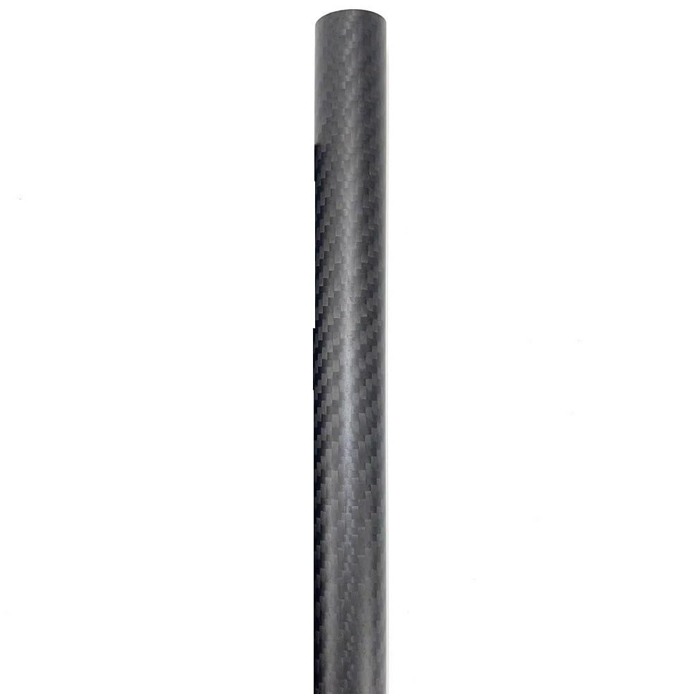 Tubi in fibra di carbonio twill opaco da 2 pezzi, lunghezza 500 mm, tubo avvolto in tessuto in fibra di carbonio 3K(30x26 x500mm)