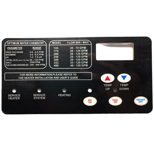 WOLIDAODAO 42002-0029Z Switch Membrane Compatible with Sta-Rite Max-E-Therm Pool and Spa Heater Electrical Systems,Aftermarket Part