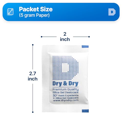 dry amp dry 5 gram 50 packets silica gel packets silica gel desiccants silica gel packs - rechargeable food safe silica gel packets silica packets