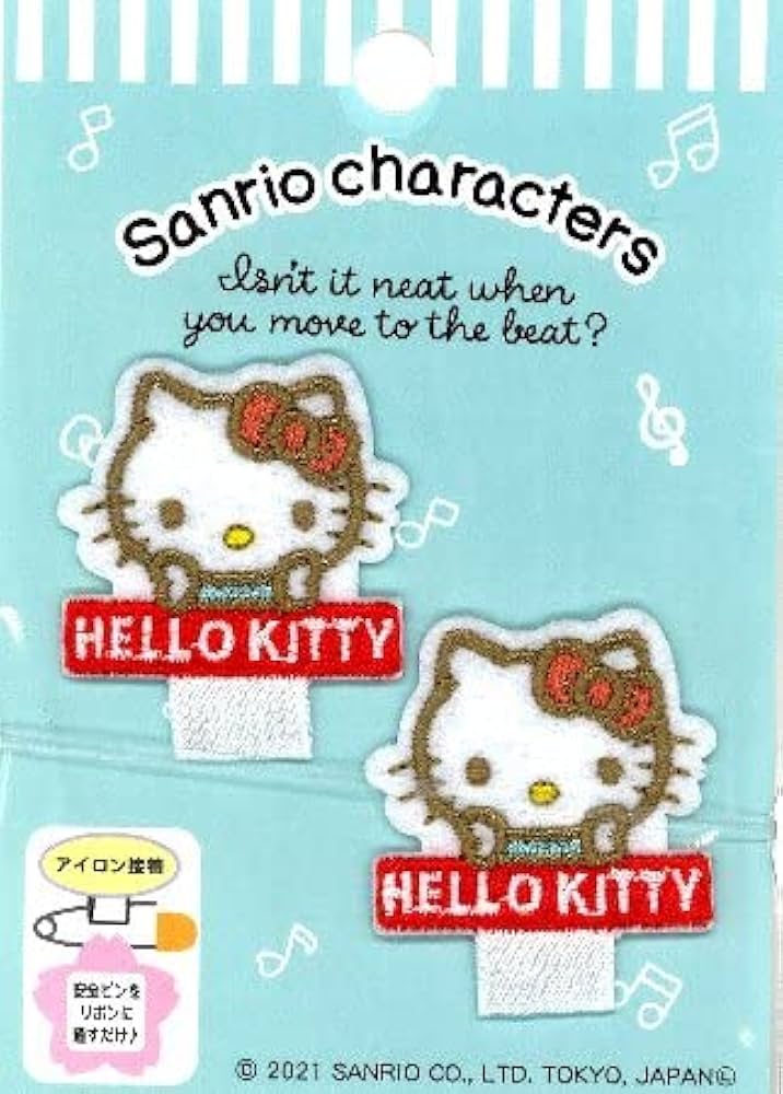 Amazon | キャラクター 名札付け ワッペン キティ （ 大きさ