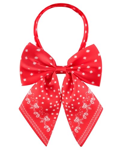 Image of AWAYTR Ladies Adjustable Pre tied Bowtie - Solid Color Bow Ties for Women