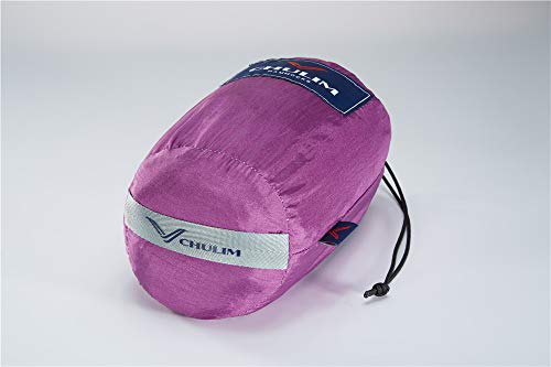 Chulim Double Camping Hammock With 9Ft Hammock Straps & 12Kn Aluminum Wiregate Carabiner Lightweight Portable Hammock Parachute Nylon Hammock For Outdoor Camping Travel Beach #TOP4