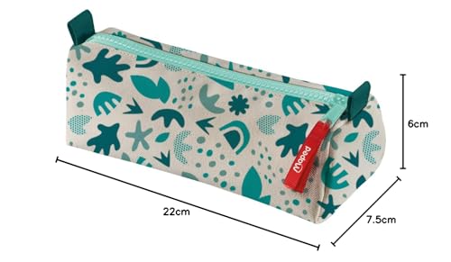 Maped Smiling Planet - Sustainable Pencil Case - Made from 100% Recycled Fabric, Turquoise, 1 Stück (1er Pack) - Image 4