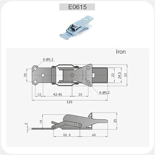 Verrou DK605 protection pression pour boîte outils atelier - 3