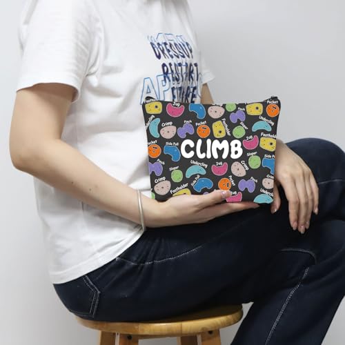 Rock Climber Gift for Women Rock Climbing Cosmetic Bag Climb Gift Rock Climbing Bouldering Lover Gift (Climb Black Bag) - Image 4