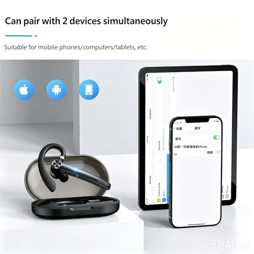 Auricular Bluetooth In Ear MOCANIO Negro V5.1 miniatura 6