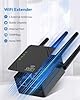 Ripetitore WiFi, 4 antenne Extender WiFi, 1200Mbps Doppia Banda Rinforzo Wi-Fi, Copre fino a 12888 piedi quadrati, Booster Internet - con porta Ethernet, Intensificatore di segnale wireless domestico