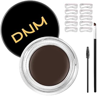 Eyebrow Pomade and Stencil Kit for Eyebrows, Creating Natural Eyebrows In Minutes,13-in-1kit,Dark Brown #-110701