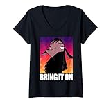17PXEG00006A-001 Damen Disney Emperor\'s New Groove Kuzco Llama Bring It On T-Shirt mit V-Ausschnitt
