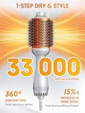 SHEGLAM Blowout Bliss Hot Air Brush 4 in 1 for Drying Smoothing Curling and Volumizing with Care for Shiny Hair Hot Air Brush Blowdry Styler - Image 3