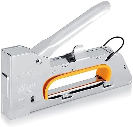 Pneumatic Mounting Nailer Staple Gun 3 in 1 Heavy Duty Staple Gun with Stapler Remover and Nails Manual Staple Gun for Upholstery Fixing Furniture Perfect for DIY Projects (Color : Duty Staple Gun,