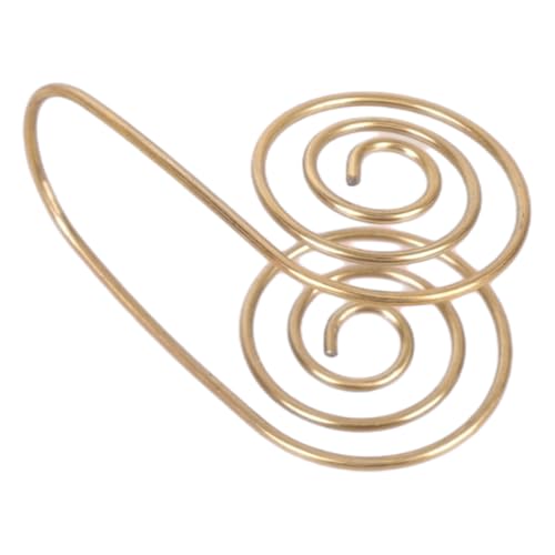 Open Helical Copper Hand Jewelry Handcrafted Adjustable Hand Rings Metal Texture for Grounding Spiritual Practice Helical Copper
