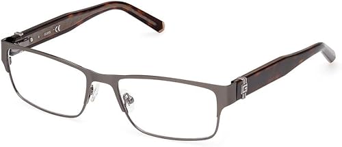 GUESS EYEGLASSES GU50082 matte gunmetal 56/17/145 HOMBRE