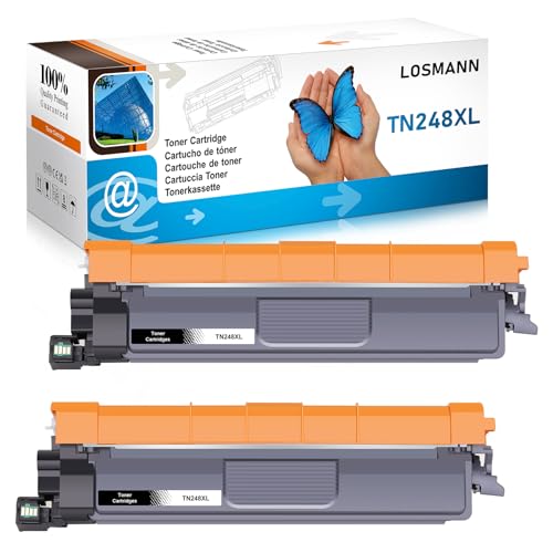 Toner Brother TN-248 BK compatible par LOSMANN pour imprimante DCP-L3515CDW
