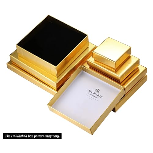 Image of Halukakah Diamonds Gold Watch Iced Out, Kid's 18K Real Gold /Platinum White Gold Plated 36MM Width Green /Blue /Red Dial Quartz Wristband 8 inch with Cuban Link Chain 7 inch+16 inch Bracelet, Free Giftbox