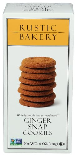 Rustic Bakery Cookies Ginger Snap 6 oz (Pack of 6)