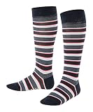 FALKE Unisex Kinder Mixed Stripe Kniestrümpfe Baumwolle Schwarz Blau viele weitere Farben verstärkte Kniesocken mit Muster atmungsaktiv lang bunt hoch und warm gestreift 1 Paar