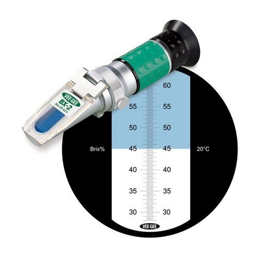 Vee Gee 43003, BX-2 Refractometer, 28-62% Brix, Pack of 3 pcs