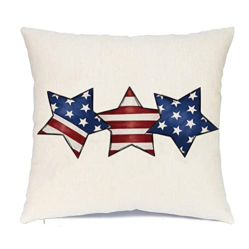 Rabusofa 4Th Of July Decorations Pillow Covers 18X18,Patriotic Pillows Decorative Throw Pillows,Memorial Day America Star Pillow Cases,Independence Day Decor Cushion Covers #TOP27